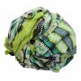 Sciarpa di cotone - motivo geometrico 03 - luce multicolore - foulard quadrato