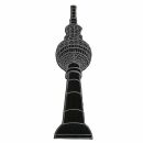 Aufn&auml;her - Fernsehturm Berlin - 10 cm grau - Patch
