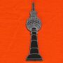 Patch - Torre della televisione di Berlino - 10 cm grigio - toppa