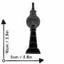 Patch - TV tower Berlin - 10cm grey