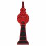 Aufnäher - Fernsehturm Berlin - 10 cm rot - Patch