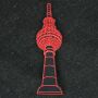 Parche - Torre de televisión Berlin - 10cm rojo