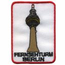 Aufn&auml;her - Fernsehturm Berlin - 7 cm wei&szlig; - Patch