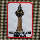 Aufnäher - Fernsehturm Berlin - 7 cm weiß - Patch