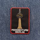 Patch - Torre della televisione di Berlino - 7 cm nero - toppa