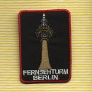 Aufnäher - Fernsehturm Berlin - 7 cm schwarz - Patch