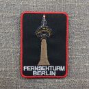 Aufnäher - Fernsehturm Berlin - 7 cm schwarz - Patch