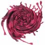 Kufiya - Keffiyeh - Corazones rosa fucsia - negro - Pañuelo de Arafat