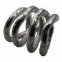 Bisutería - cadena de serpientes - plata oxidada - 12 mm