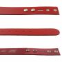 Cintura di pelle - cintura senza fibbia - rosso - 4cm