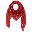 Cotton Scarf - Freak Butik logo-figure red - squared...