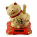 Agitando gato chino - Maneki neko sobre podio - 7,5cm -...