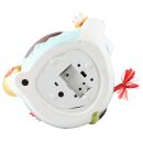 Lucky cat - Porcelain 26 cm white - High quality Maneki Neko - Waving cat