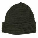Beanie - 30 cm long - dark green - Knitted Hat - Cotton