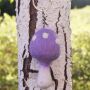 Keychain mushroom purple-white felt key ring decoration pendant