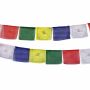 Bandiere di preghiera buddista tibetana - larghe 25 cm - scritta nera - set di 5 rotoli