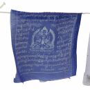 Tibetan prayer flags - 17 cm wide - multicolored lettering - 5 reel set