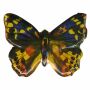 Blechanstecker - Schmetterling gelb-blau - Anstecker aus Blech