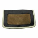 Tobacco pouch made of smooth leather - black-brown-beige...