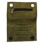 Tobacco pouch made of suede leather - olive green - Tobacco bag