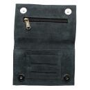 Tobacco pouch made of suede leather - blue - Tobacco bag
