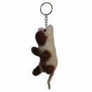 Keychain - Hamster - white-brown