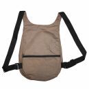 Bagpack with geometrical pattern - brown - Sling bag