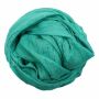 Pañuelo de algodón - verde-verde turquesa Lúrex oro - Pañuelo cuadrado para el cuello