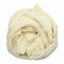 Cotton Scarf - nature Lurex gold - squared kerchief