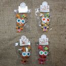 Doll with button-eyes - buckle Earl Bunny - Set of 4 - 01...