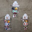 Doll with button-eyes - buckle Earl Bunny - Set of 3 - 01...