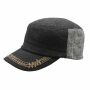 Berretto militare - cappello mimetico - modello 01 - grigio-colori crema