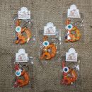 Doll with button-eyes - Wolf - Set of 5 - 01 - Keychain