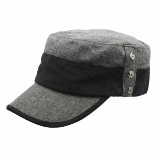 Berretto militare - cappello mimetico - modello 04 - grigio-nero