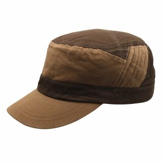 Gorra militar del ejército - Modelo 08 - marrón-claro-marrón-oscuro - Gorra